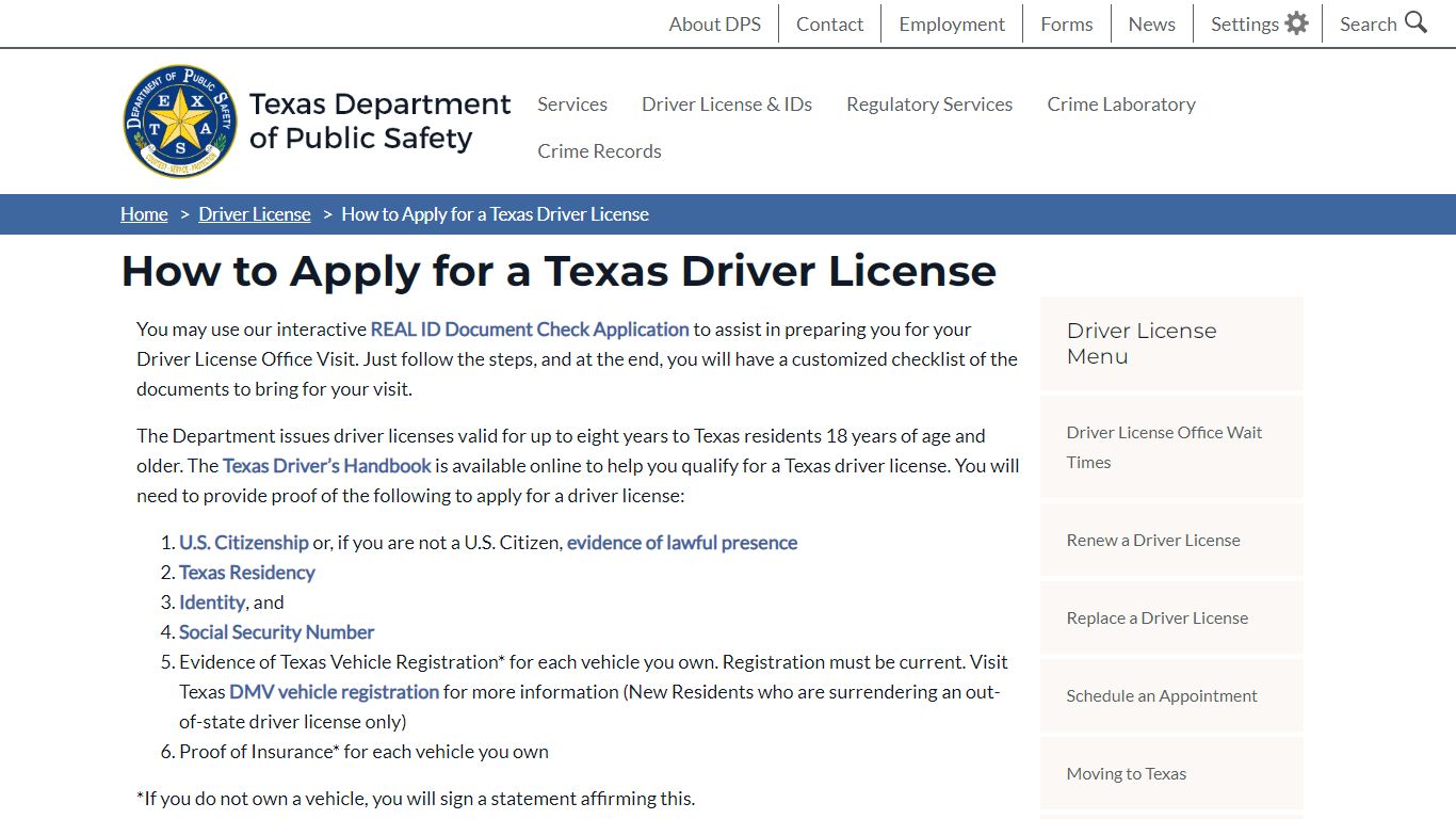 How to Apply for a Texas Driver License